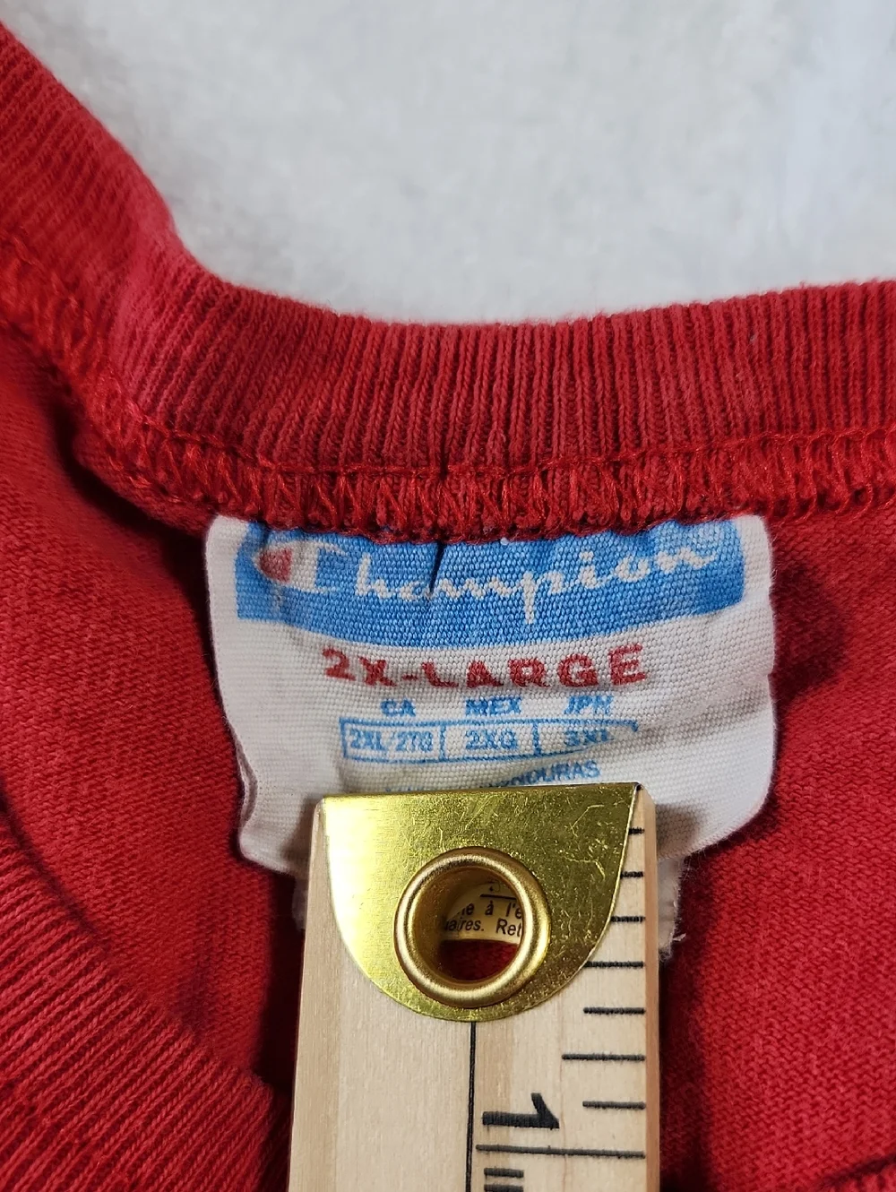 Champion T Shirt Red Men's XXL - Picture 5 of 16
